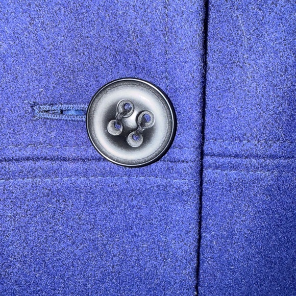 Midnight blue wool blend coat - Size 14 - Picture 4 of 6